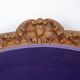 French bergere armchair - New mauve velvet upholstery