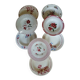 8 mismatched antique soup plates