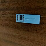 Gibbs teak record sideboard on hairpin legs mid century