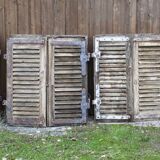 Set of 10 PAIRS of antique 19th-century shutters
