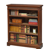 Victorian walnut open bookcase