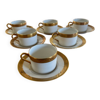Raynaud Ambassador model tea set, new Limoges porcelain