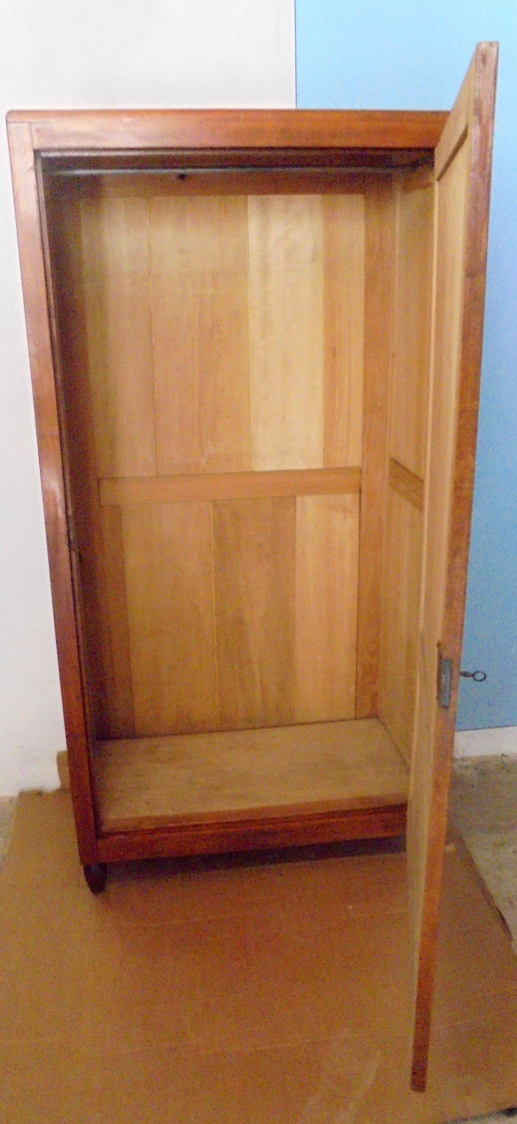 Vintage wood wardrobe