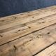 Farm table early twentieth, black matt base