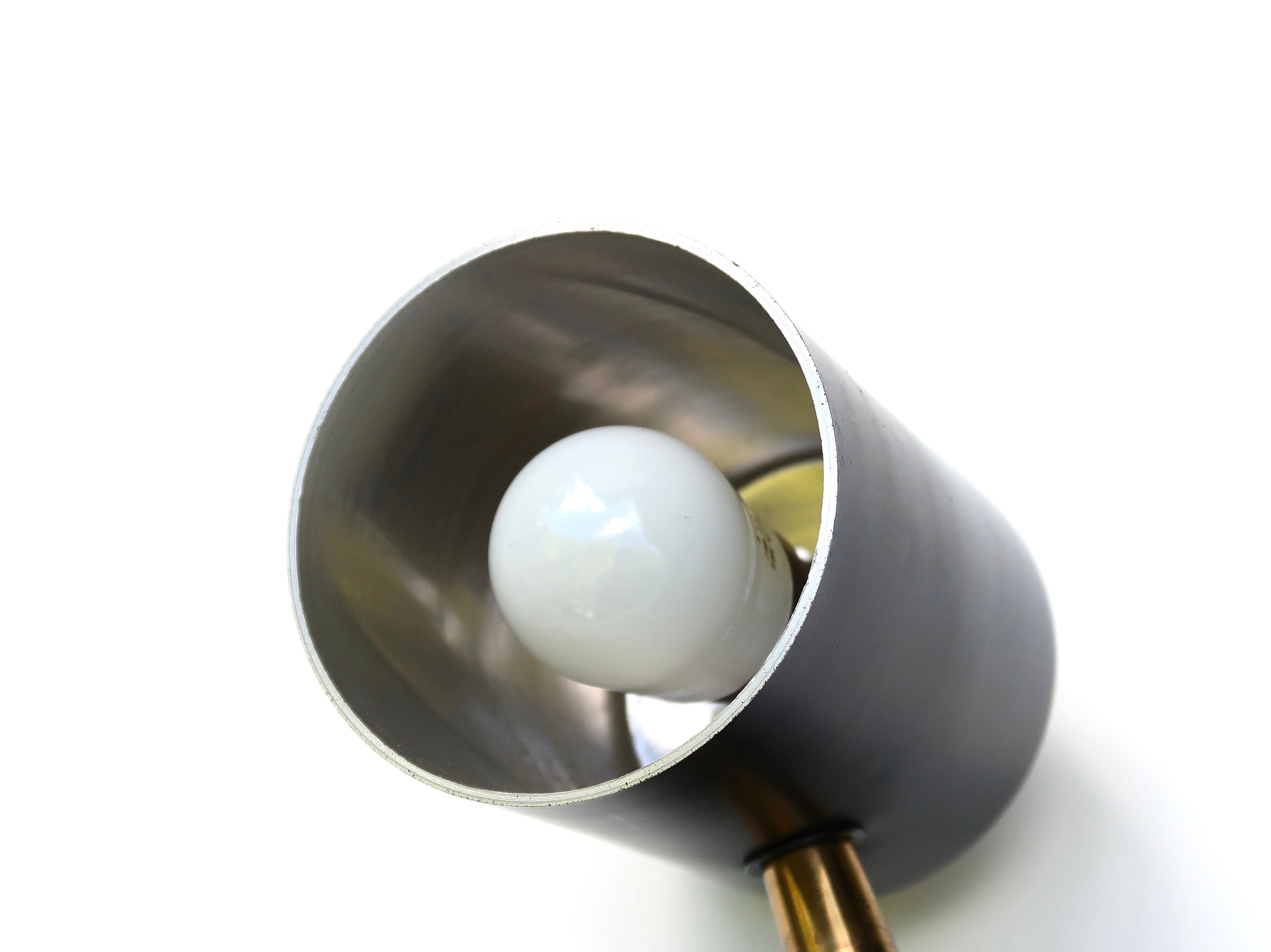 Wall lamp, black clip spot, 50s