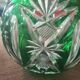 Vase boule cristal taillé