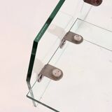 Rare design chair made entirely of tempered glass