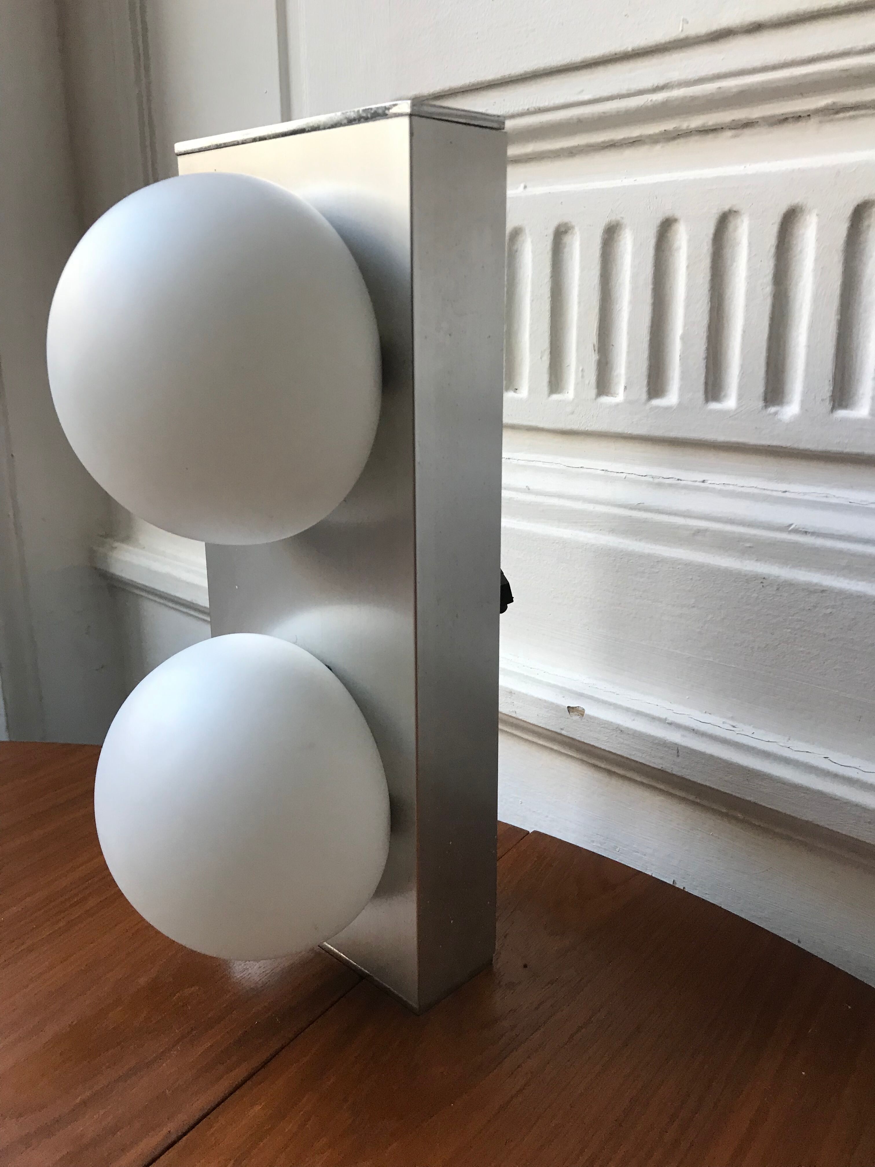 Vintage opaline wall lamp