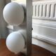 Vintage opaline wall lamp