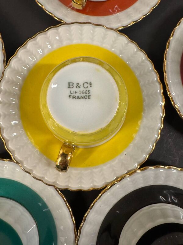 Service à café Bernardaud , Limoges 1920