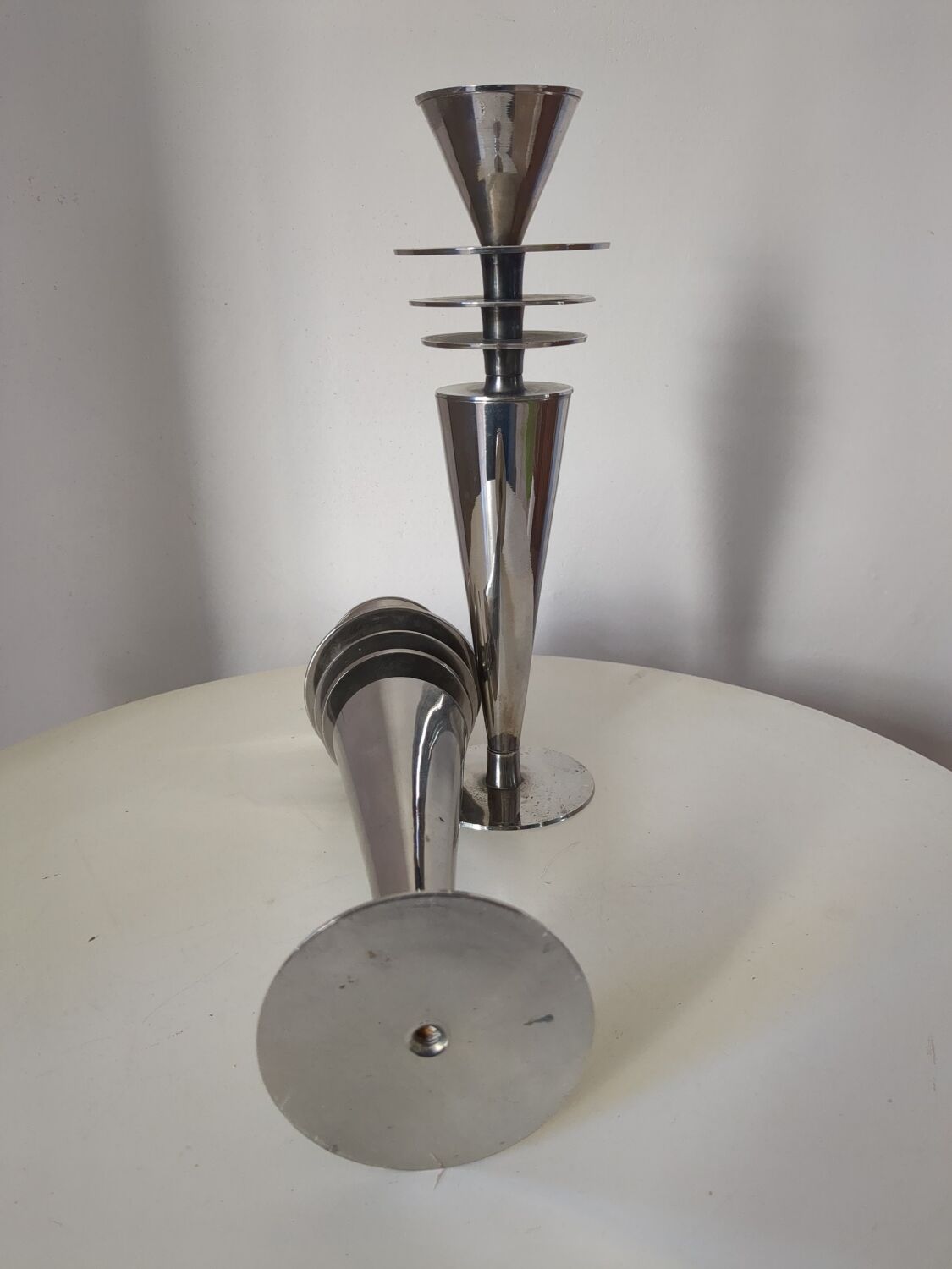 Modernist candlestik candle holders from the 1940s
