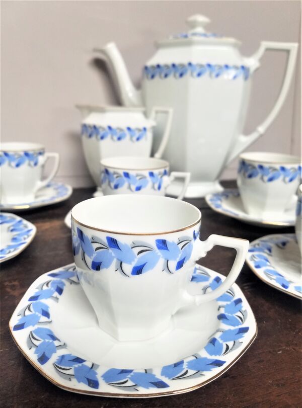 Service à thé ou à café art déco signé Tchéco-slovakia