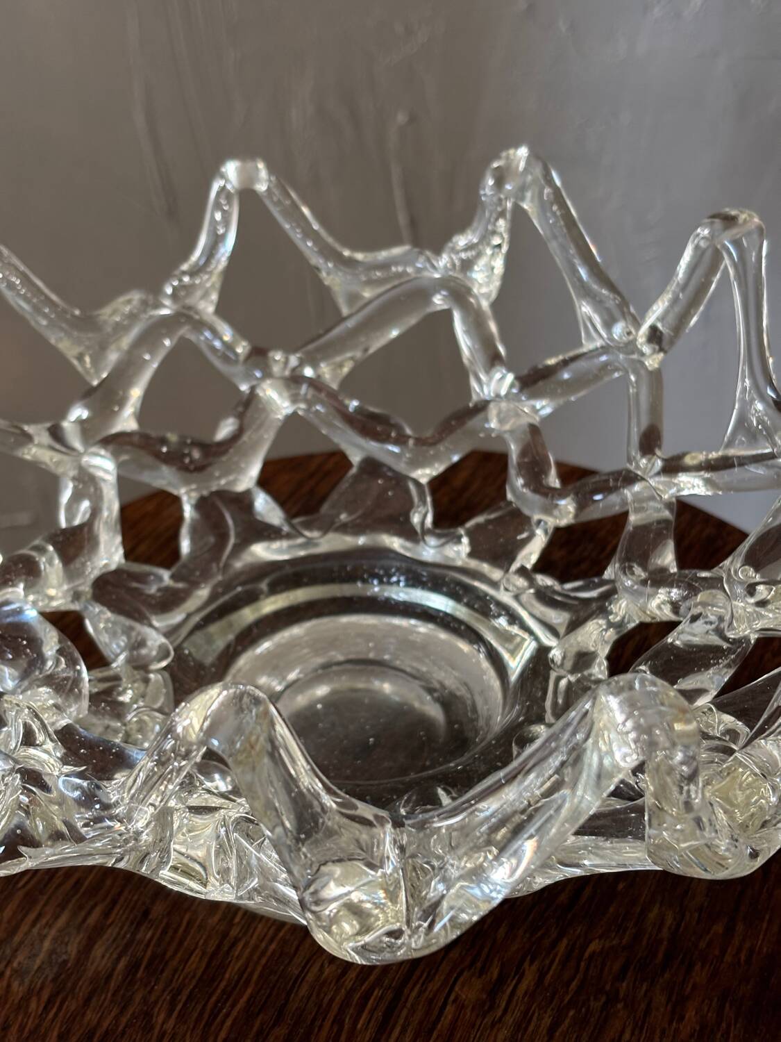 Blown glass cup - Italy 1950