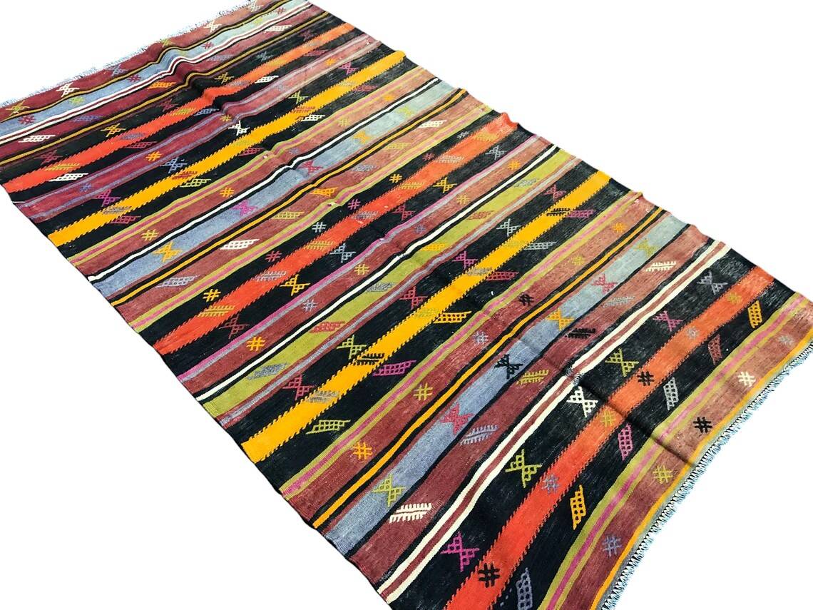 Vintage Anatolian Kilim Rug
