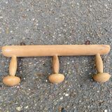 Solid wood coat rack