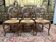 Set of 6 Louis Philippe style straw chairs