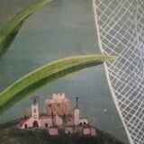 Peinture huile sur masonite Tusnelda Sanders