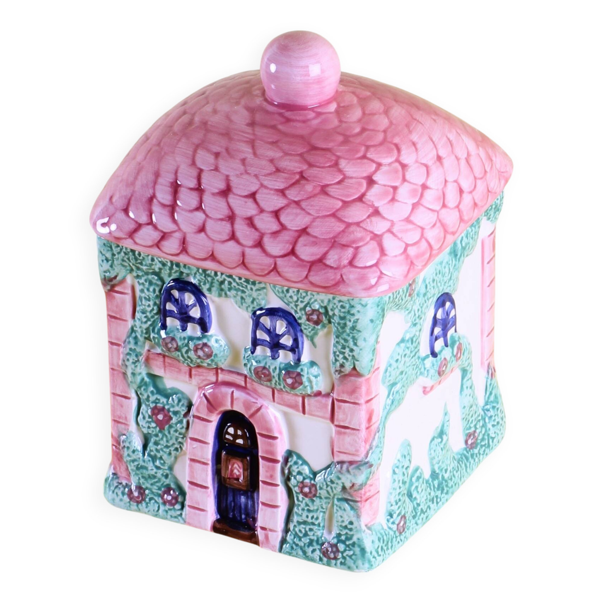 Boîte en céramique en forme de maison
