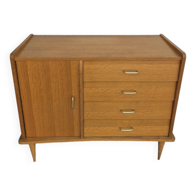Enfilade bahut commode vintage 1950s chêne