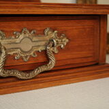 Coiffeuse psyché de table ancienne bois style art déco