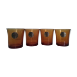Duralex vintage amber glass cups.