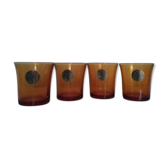 Duralex vintage amber glass cups.