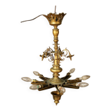 Lustre de synagogue en bronze, XIXème