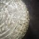 Old ceiling lamp lamp vintage white glass diamond tip ø 14 cm 100% 1970 vintage