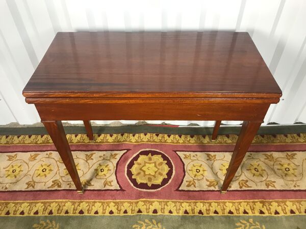 Table à jeu style louis xvi - Directoire acajou