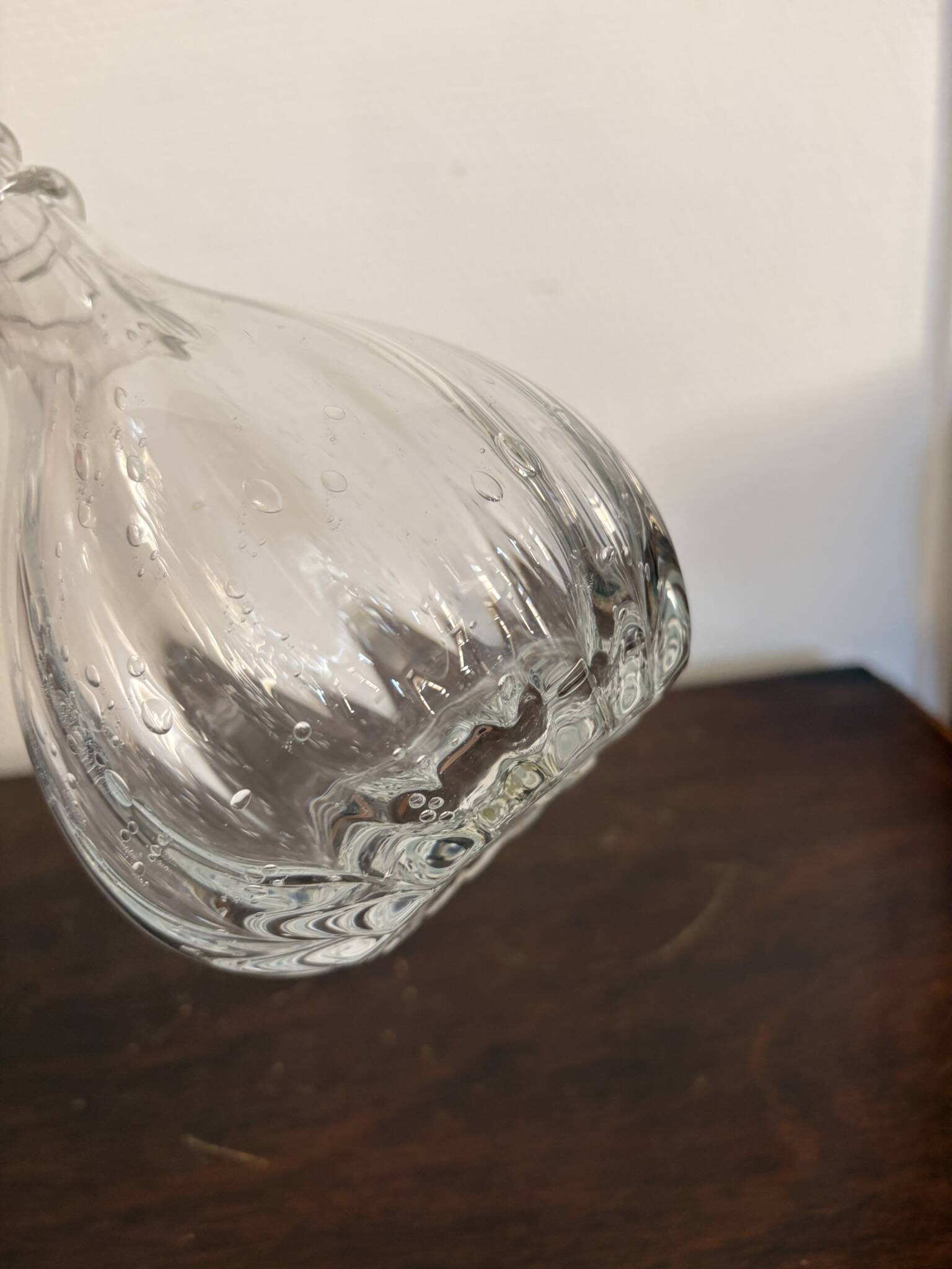 Ancient Sculpture Bottle Carafe Vase Soliflore Blown Glass Alex Vieira