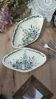 Pair of ironstone relish dishes, Salins
