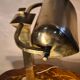 Art Deco brass desk lamp from the 1930s to 1950s, electric OK, h43x30