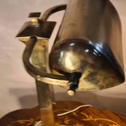 Art Deco brass desk lamp from the 1930s to 1950s, electric OK, h43x30