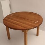 Scandinavian round extendable table by Tage Poulsen