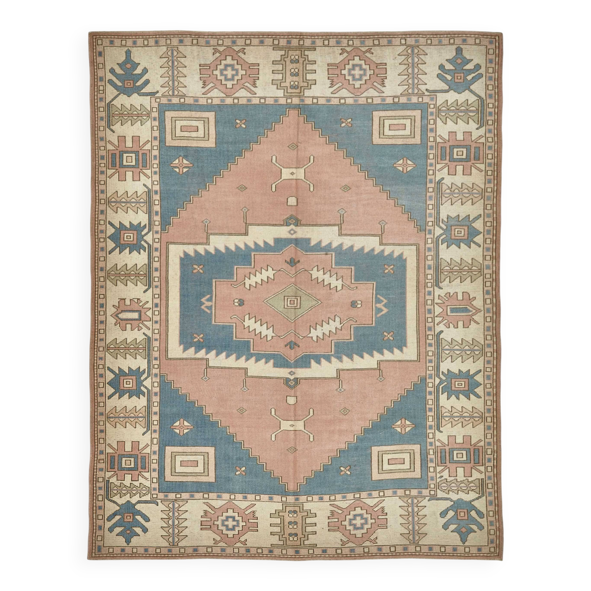Turkish Vintage Anatolian Rug 228 cm x 291 cm