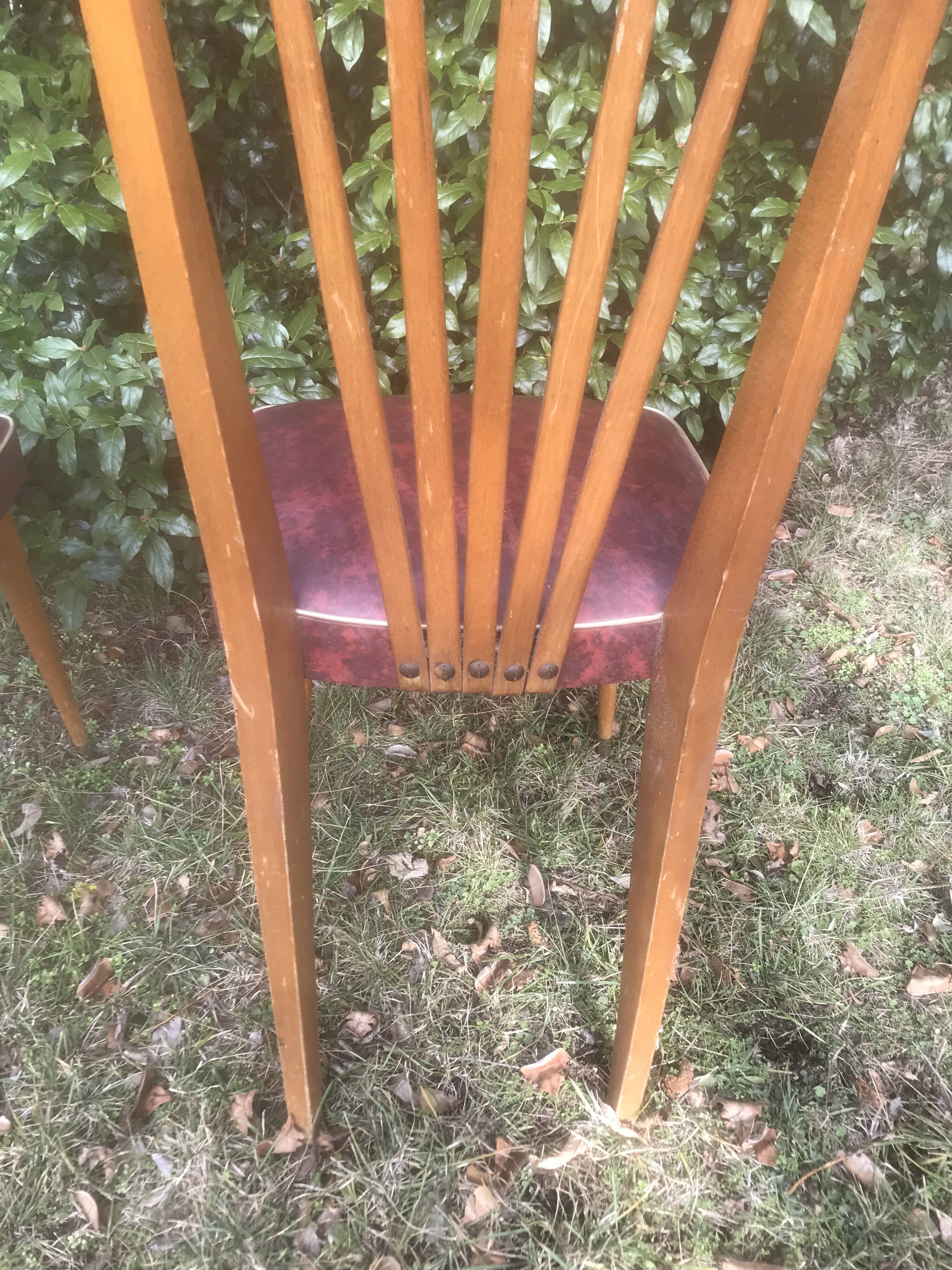 Paire de chaises Charles Ramos 1960