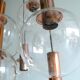 Large Copper & Glass Pendant Lamp from Raak, 1960s