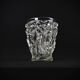 Unsigned Lalique Bacchantes vase in clear crystal, mid-20th century