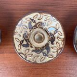 Bols et porte-bougie en poterie d'atelier danoise du milieu du siècle moderne de Michael Andersen Keramik, années 1960, lot de 3