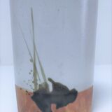 Glazed stoneware vase of the pottery La Colombe 70s