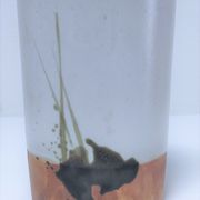 Vase grès émaillé de la poterie la Colombe années 70