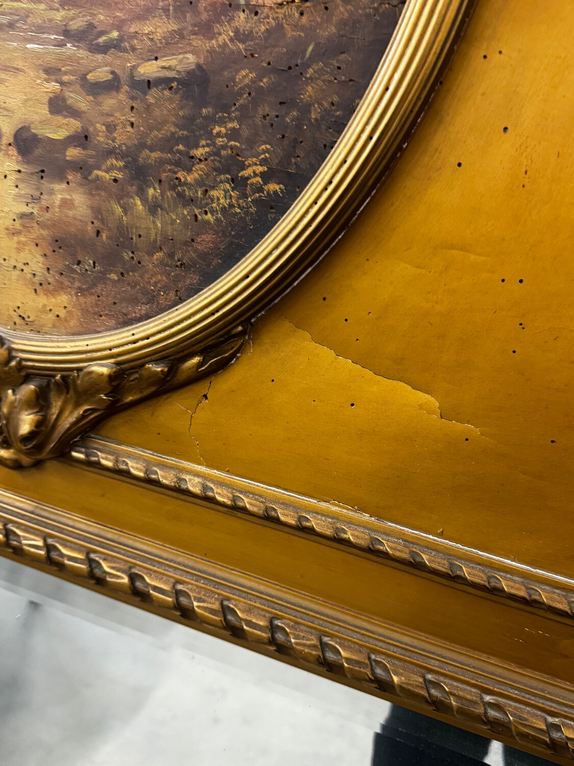 Louis XVI style trumeau mirror