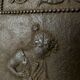 EIGHTEENTH CENTURY CAST IRON FIREPLACE PLATE REPRESENTING A WOMAN AND A WOLF