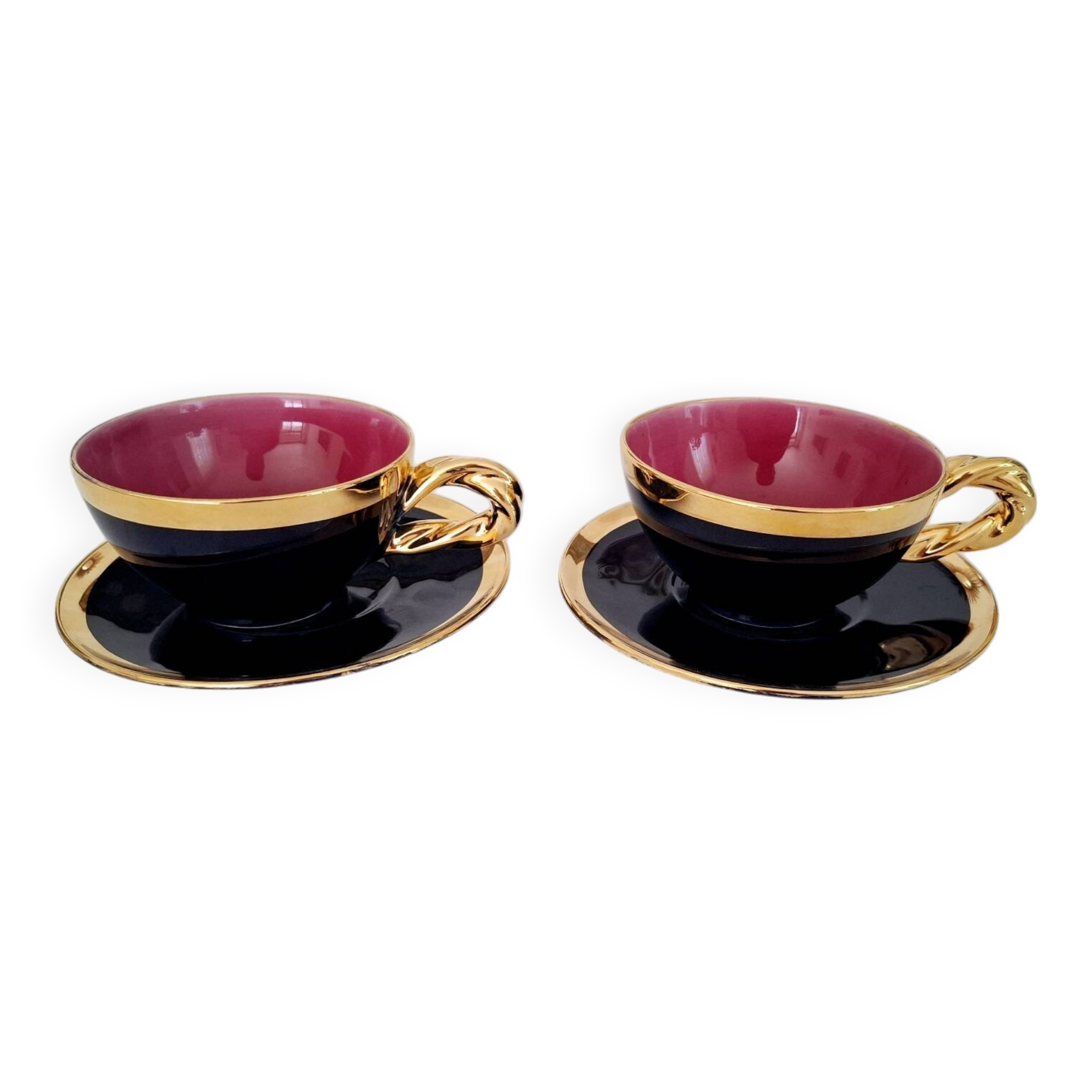 Vallauris Earthenware Lunch Duo