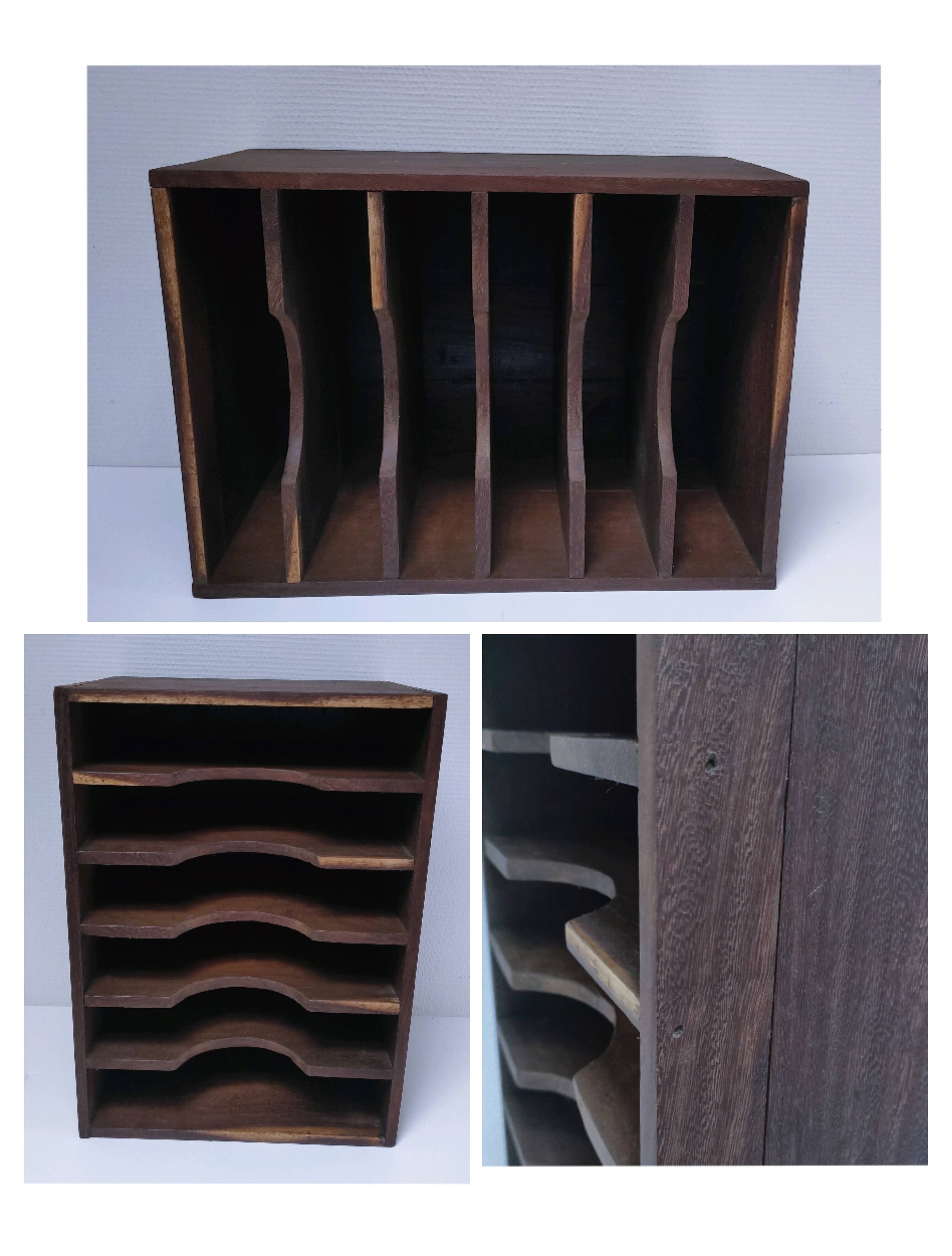 vintage patinated solid wood shelf