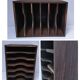 vintage patinated solid wood shelf
