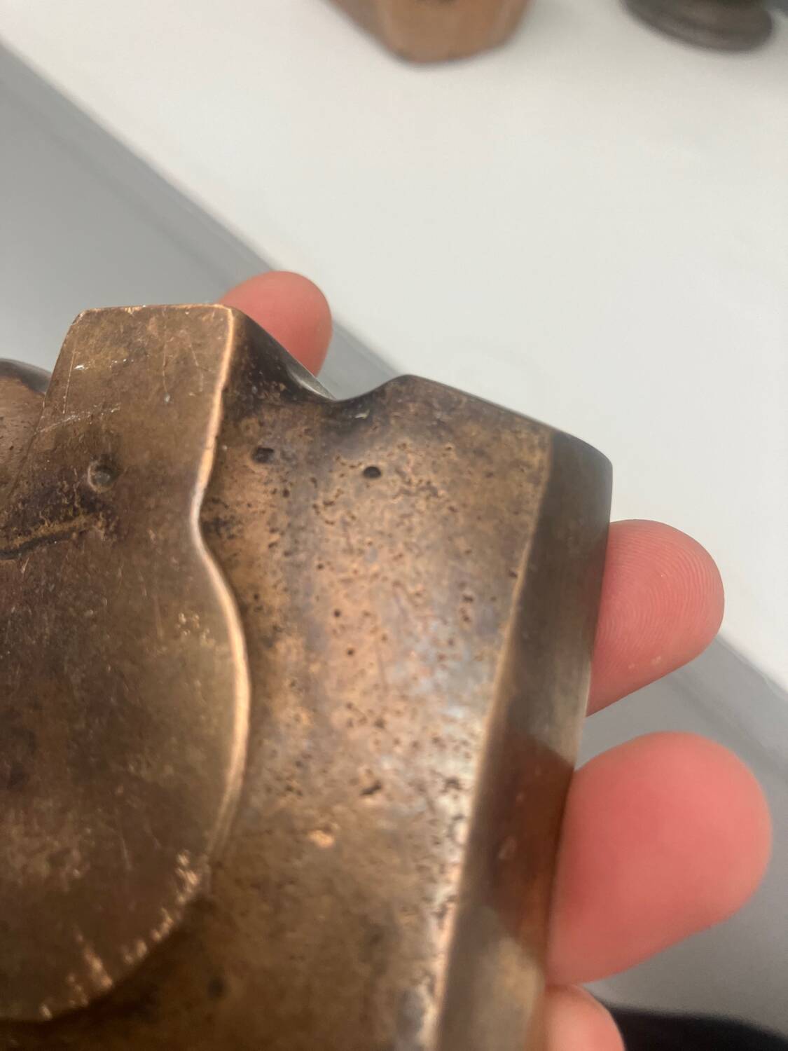 Bronze ashtray by Jacques Lauterbach 1965