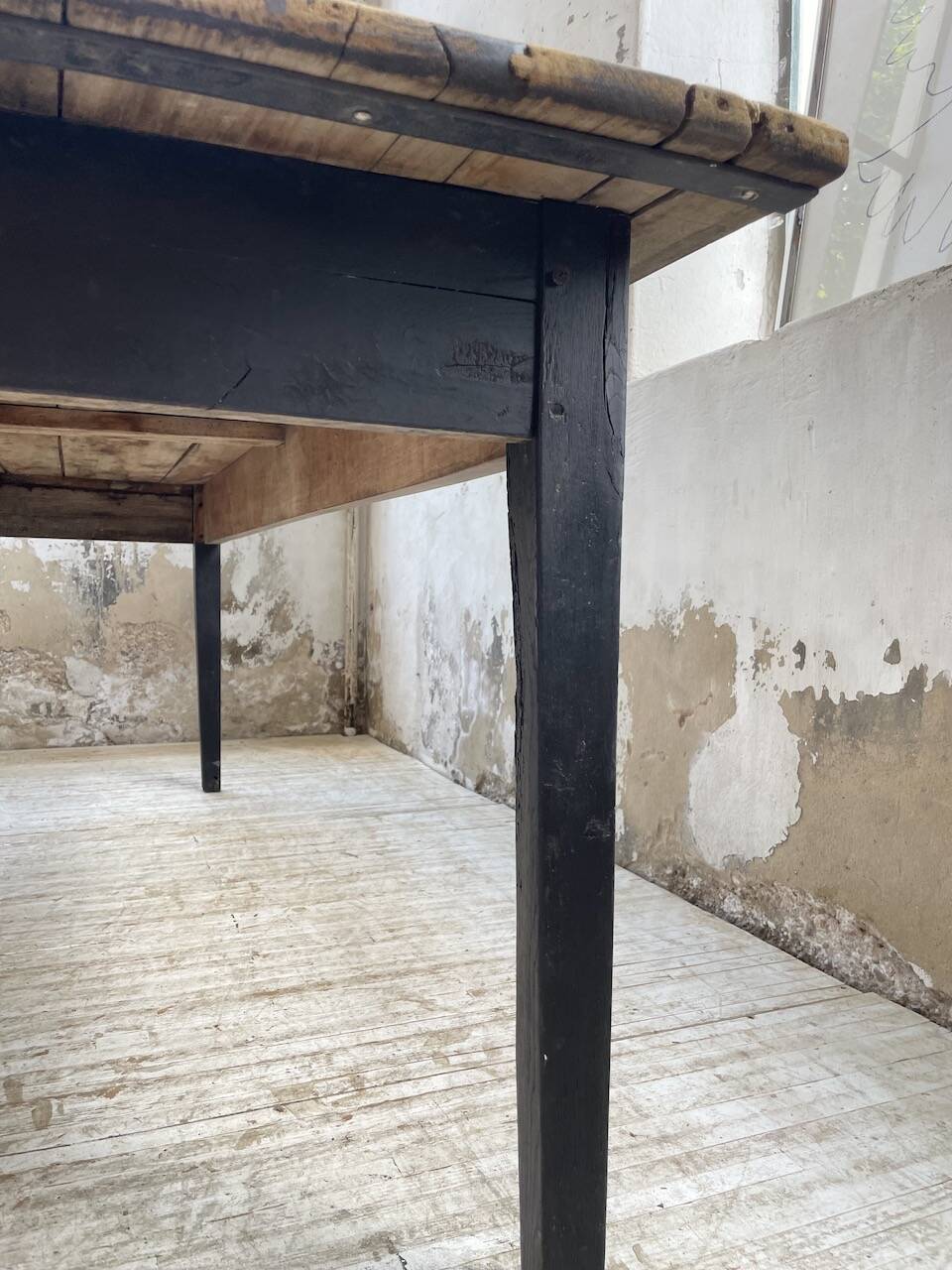 2m pine and oak farmhouse table