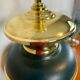 Lampe de salon vintage noire et laiton