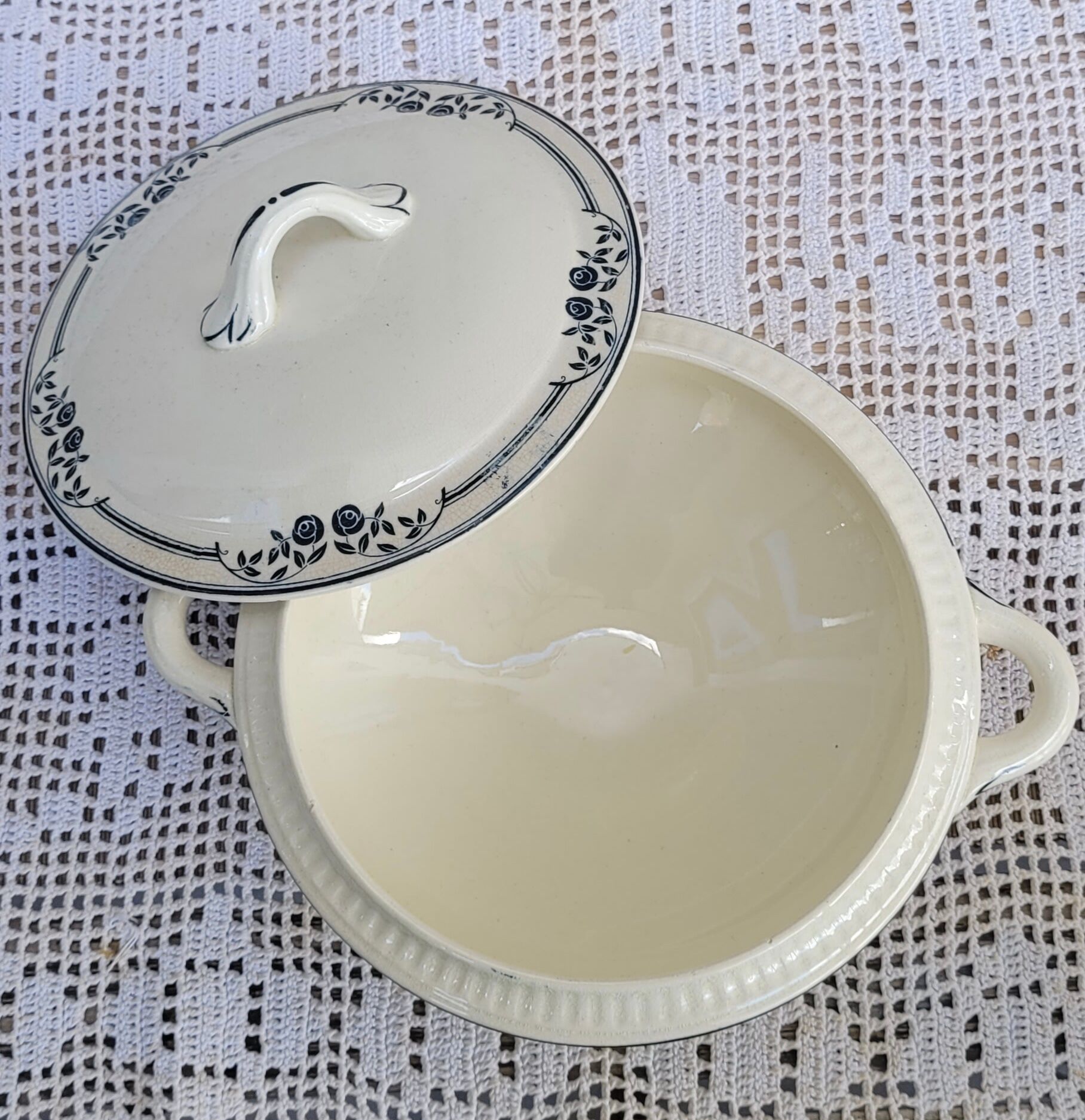 Vegetable or small soup pot salins model saussure a.b. iron earth,